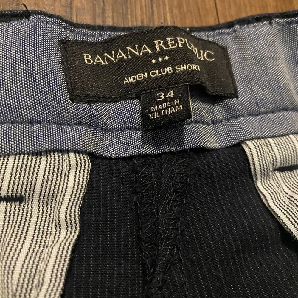 Banana Republic Dark Blue Flat Front Shorts
